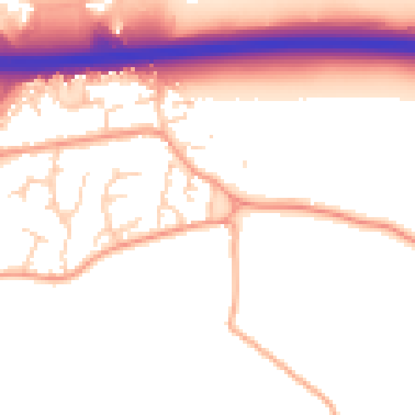 Daytime road noise heatmap for CT6 7AF