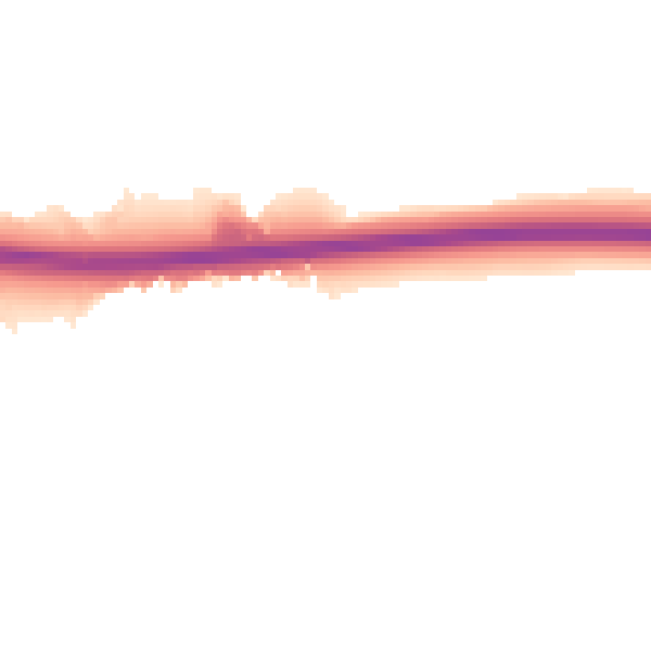 Night-time road noise heatmap for CT6 7BT