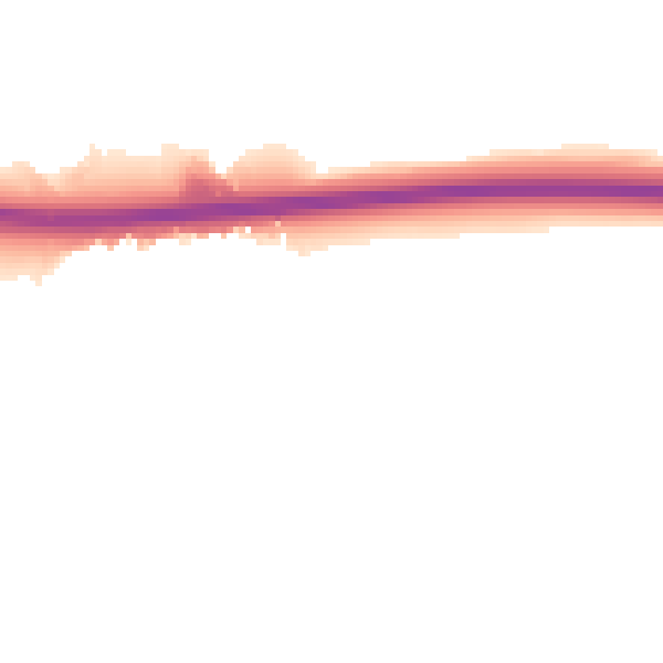 Night-time road noise heatmap for CT6 7DS