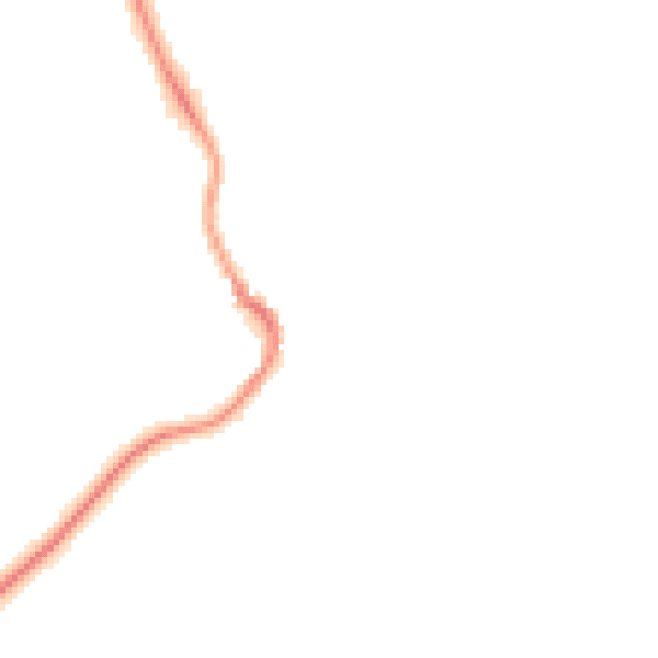 Night-time road noise heatmap for CT6 7HU