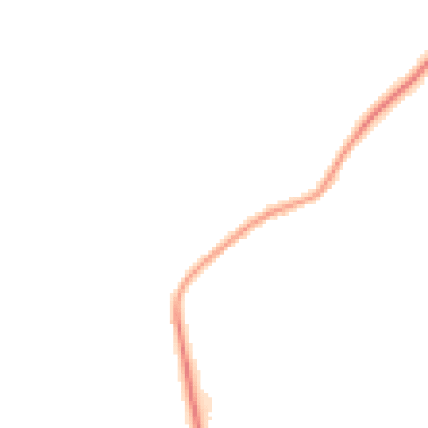 Night-time road noise heatmap for CT6 7JS