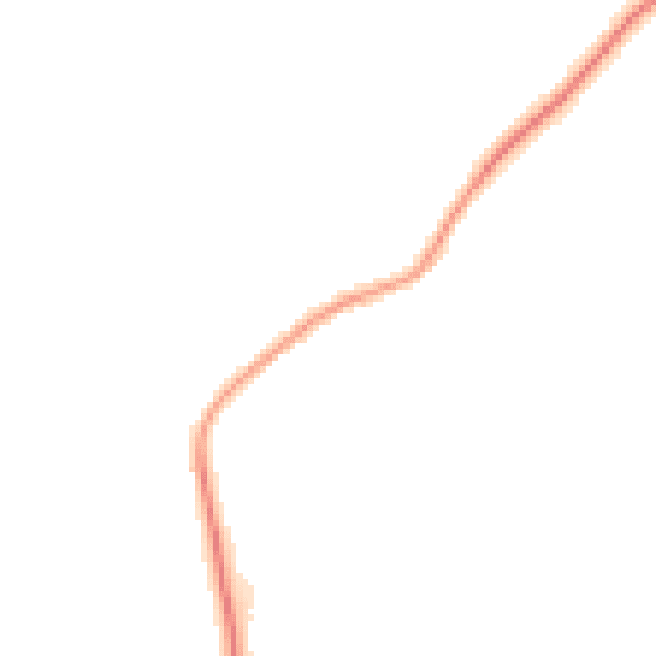Night-time road noise heatmap for CT6 7JY
