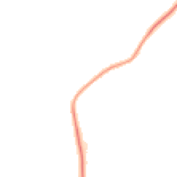 Night-time road noise heatmap for CT6 7LB