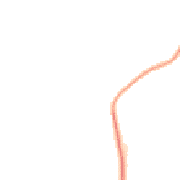 Night-time road noise heatmap for CT6 7NN