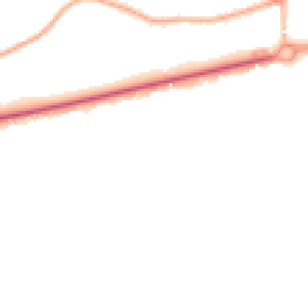 Night-time road noise heatmap for CT6 7RJ