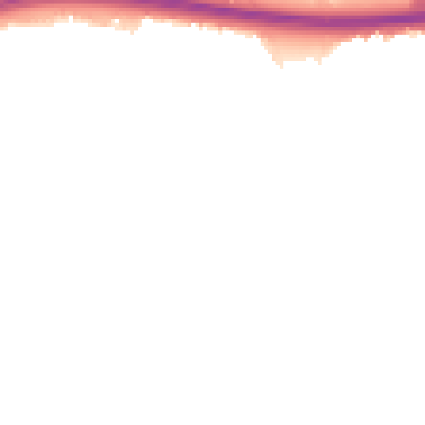Night-time road noise heatmap for CT6 7UP