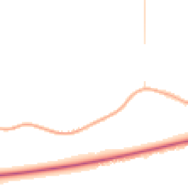 Night-time road noise heatmap for CT6 8AF