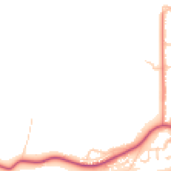 Daytime road noise heatmap for CT6 8AW