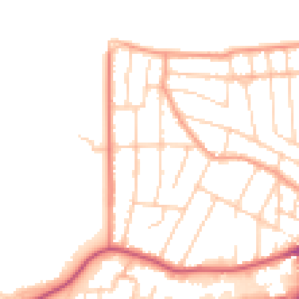 Daytime road noise heatmap for CT6 8DS