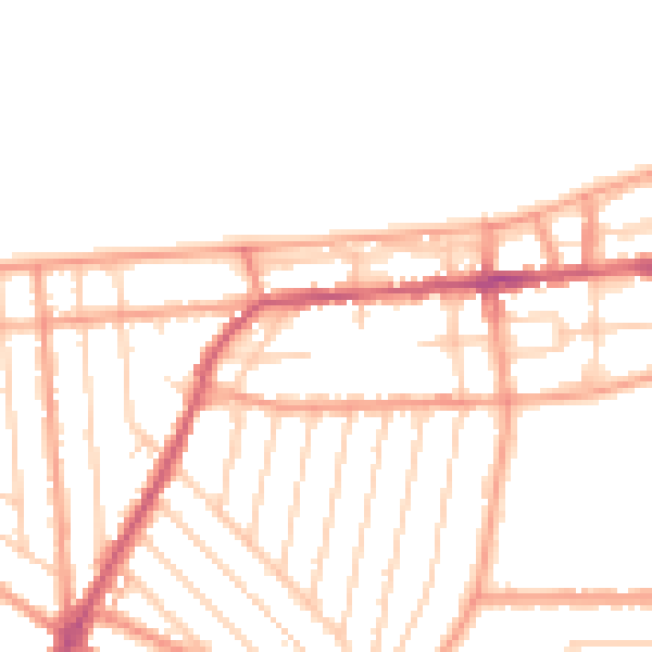 Daytime road noise heatmap for CT6 8DW