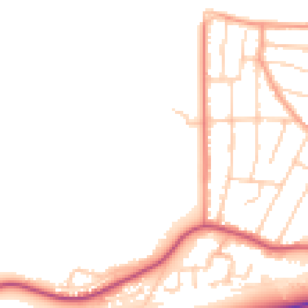 Daytime road noise heatmap for CT6 8EB