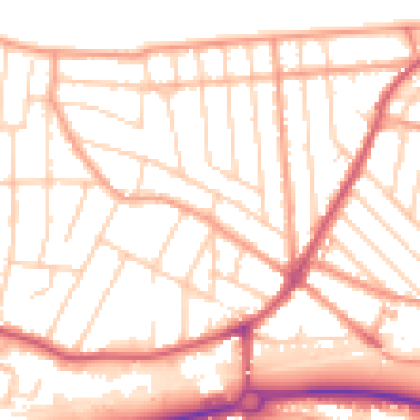 Daytime road noise heatmap for CT6 8JL
