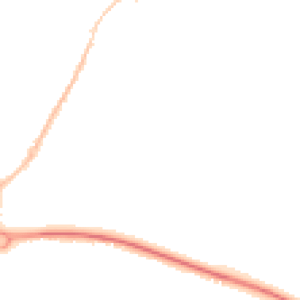 Night-time road noise heatmap for CT6 8PR