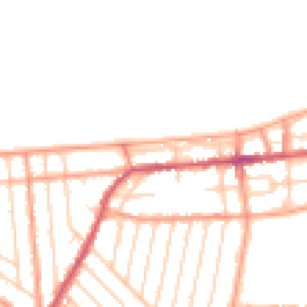 Daytime road noise heatmap for CT6 8RH