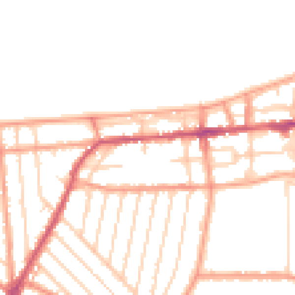 Daytime road noise heatmap for CT6 8TD