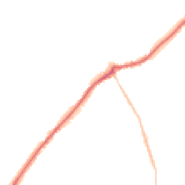 Night-time road noise heatmap for CT7 0DB