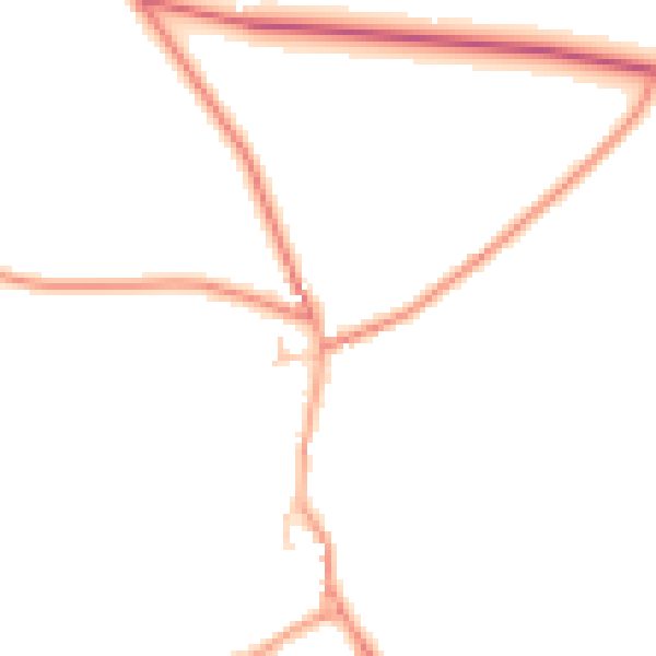 Daytime road noise heatmap for CT7 0DD