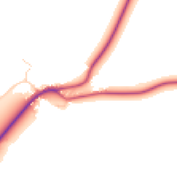 Daytime road noise heatmap for CT7 0ER