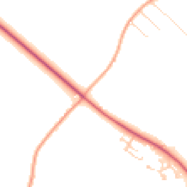 Daytime road noise heatmap for CT7 0HP