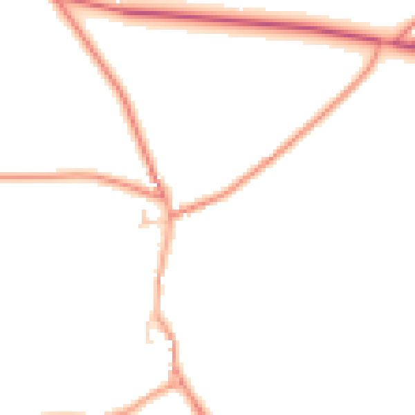 Daytime road noise heatmap for CT7 0HT