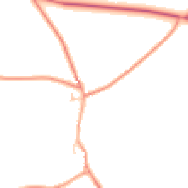 Daytime road noise heatmap for CT7 0HU