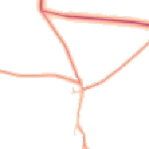 Daytime road noise heatmap for CT7 0JE