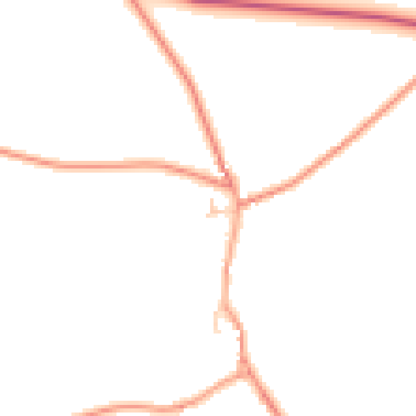 Daytime road noise heatmap for CT7 0JF