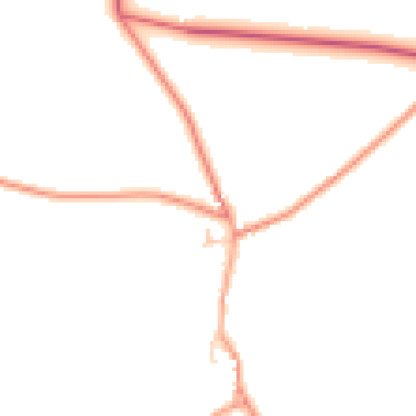 Daytime road noise heatmap for CT7 0JG