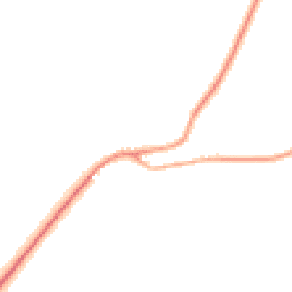 Night-time road noise heatmap for CT7 0JU