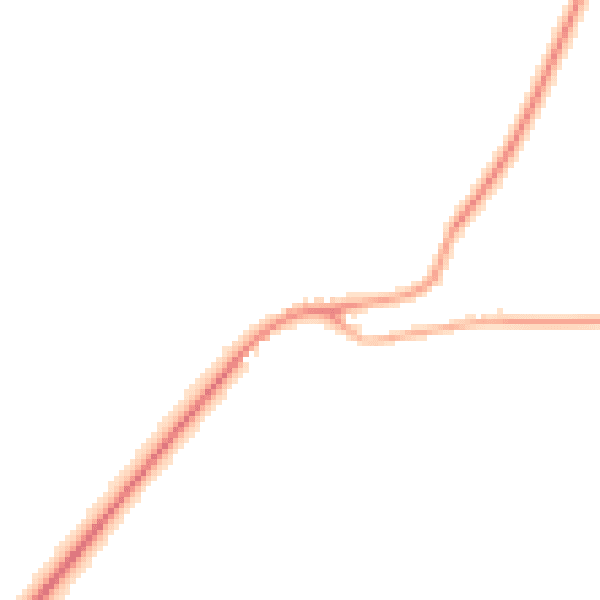 Night-time road noise heatmap for CT7 0JY