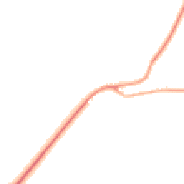 Night-time road noise heatmap for CT7 0JZ