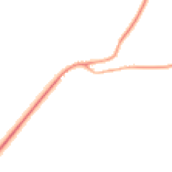 Night-time road noise heatmap for CT7 0LD