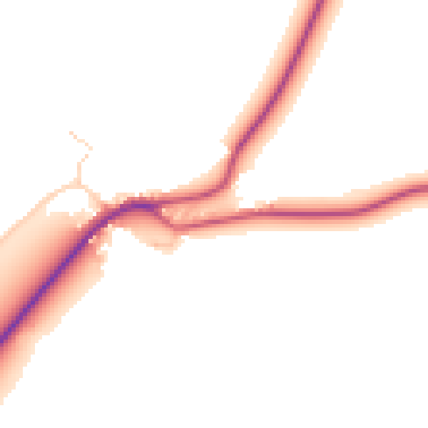 Daytime road noise heatmap for CT7 0LF