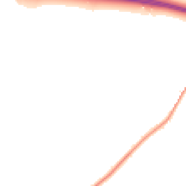 Night-time road noise heatmap for CT7 0LZ