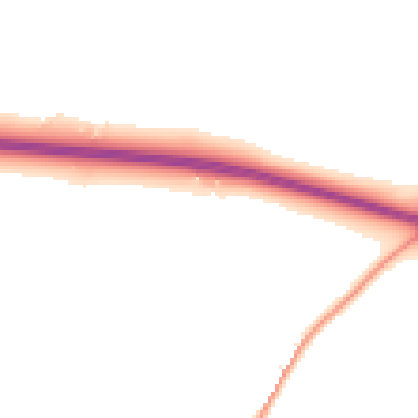 Night-time road noise heatmap for CT7 0NA