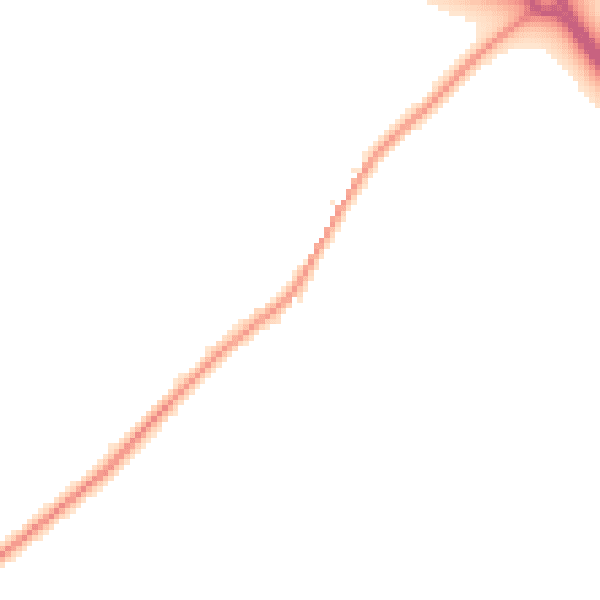 Night-time road noise heatmap for CT7 0PQ