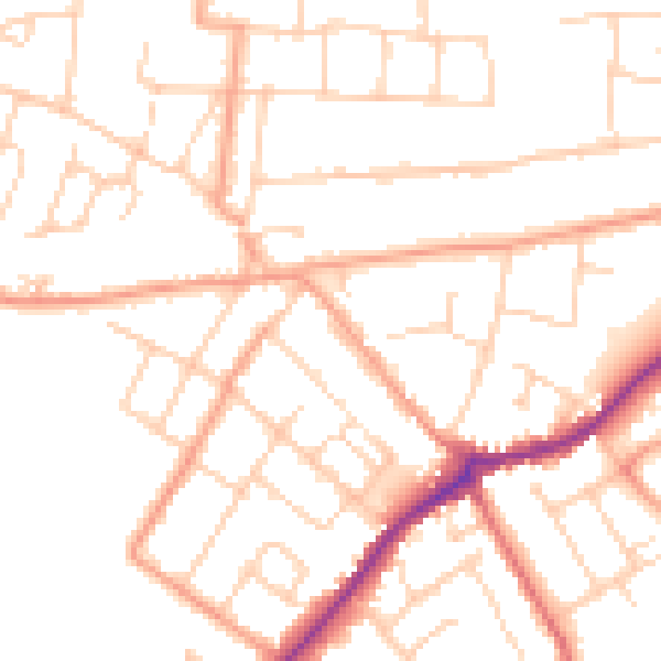 Daytime road noise heatmap for CT7 9RA