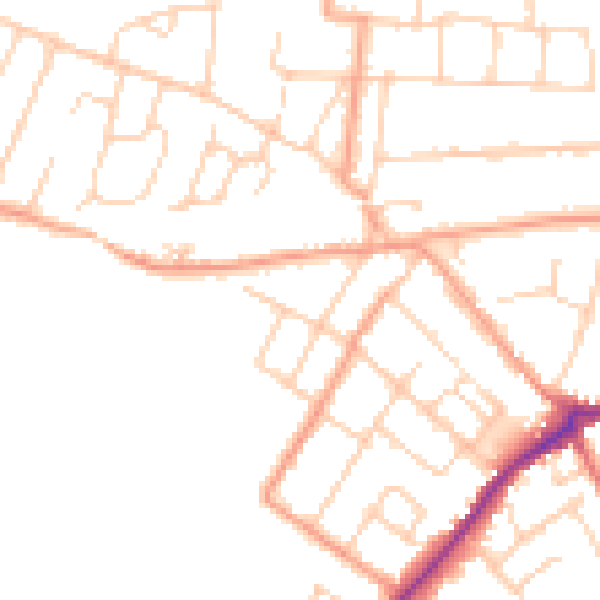 Daytime road noise heatmap for CT7 9RZ