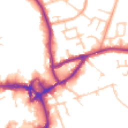 Daytime road noise heatmap for CV10 0AA