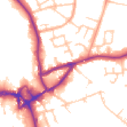 Daytime road noise heatmap for CV10 0AB