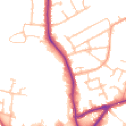 Daytime road noise heatmap for CV10 0AL