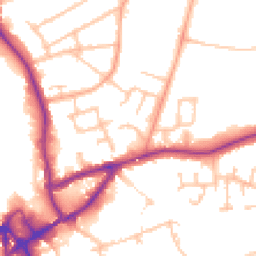 Daytime road noise heatmap for CV10 0AQ