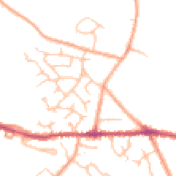 Daytime road noise heatmap for CV10 0AU