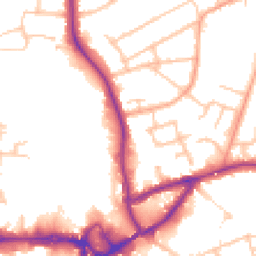 Daytime road noise heatmap for CV10 0AW