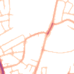 Daytime road noise heatmap for CV10 0BP