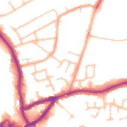 Daytime road noise heatmap for CV10 0DE