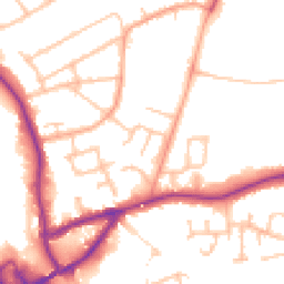 Daytime road noise heatmap for CV10 0DF