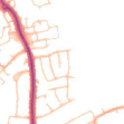 Daytime road noise heatmap for CV10 0DP