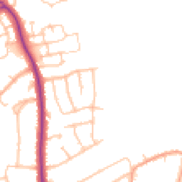 Daytime road noise heatmap for CV10 0DR