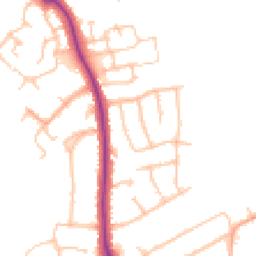 Daytime road noise heatmap for CV10 0DS